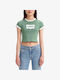 Levi's Graphic Ringer Γυναικείο T-shirt Πράσινο