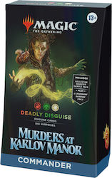 Wizards of the Coast Murders At Karlov Manor Commander Magic: Adunarea Deck Crime la Conacul Karlov Comandantul Deghizare Mortală