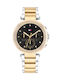 Tommy Hilfiger Uhr Batterie mit Gold Metallarmband