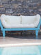 Zweisitziges Sofa Außenbereich Holz 200x75cm
