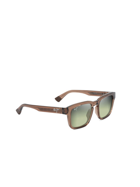 Maui Jim Sonnenbrillen mit Braun Rahmen und Grün Verlaufsfarbe Linse HTS643-01