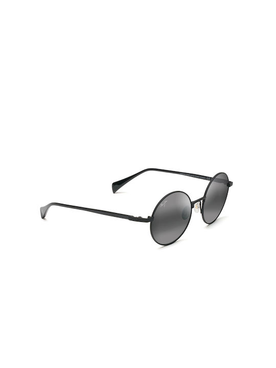 Maui Jim Ochelari de soare cu Negru Din metal Rame și Negru Ochelari de soare Lentilă 888-02