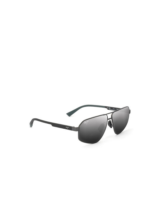 Maui Jim Sonnenbrillen mit Gray Rahmen und Schwarz Linse DSB620-02