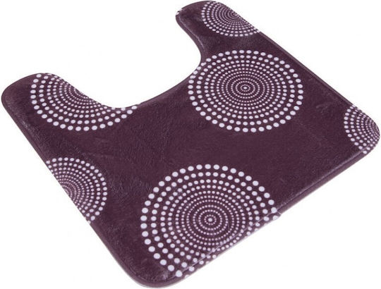 Inter Ceramic Αντιολισθητικό Μπανιέρας με Βεντούζες Μωβ 50x50εκ.