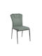 Andria Kitchen Metallic Chair Green 47x60x86cm 2pcs