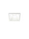 Ideal Lux Game Trim Rectangle Metallic Recessed Spot with Integrated LED and Warm White Light Silver 12x12cm. 1pcs
