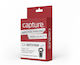 Capture Label Maker Tape 4m x 12mm in Black Colour Compatible with Dymo LetraTag/LT
