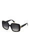 Furla Women's Sunglasses with Black Plastic Frame and Black Gradient Lens SFU709 0700