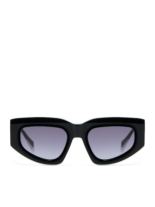 Gigi Barcelona Women's Sunglasses with Black Plastic Frame and Gray Gradient Lens 6876/1