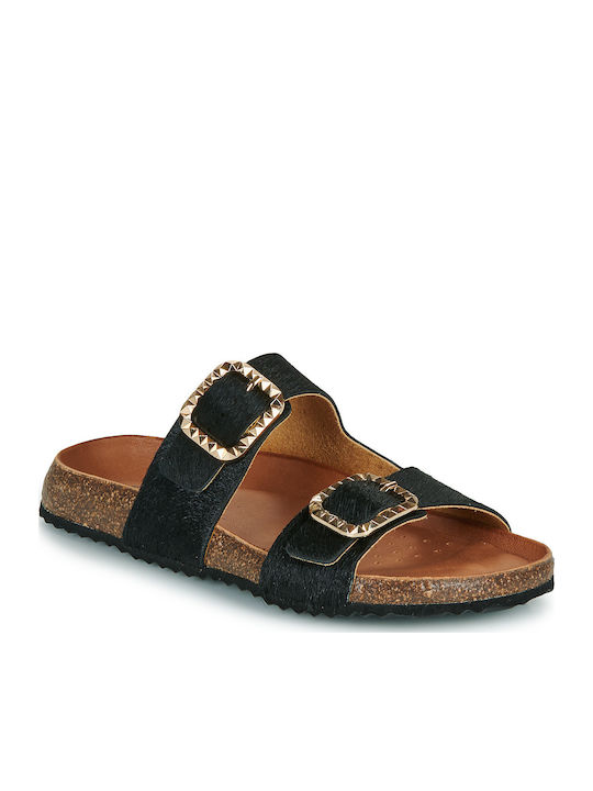 Geox Brionia Дамски Кожени Сандали Черни