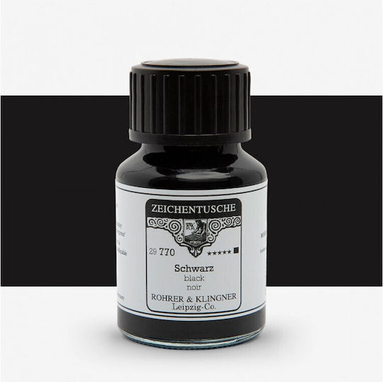 Rohrer & Klingner Ανταλλακτικό Μελάνι για Πένα Μαύρο 50ml