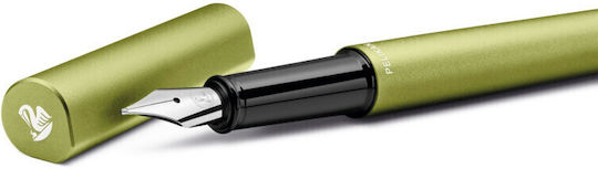 Pelikan Replacement Nib Medium Green made of Steel with Blue Ink and with 1 Replacement Nibs