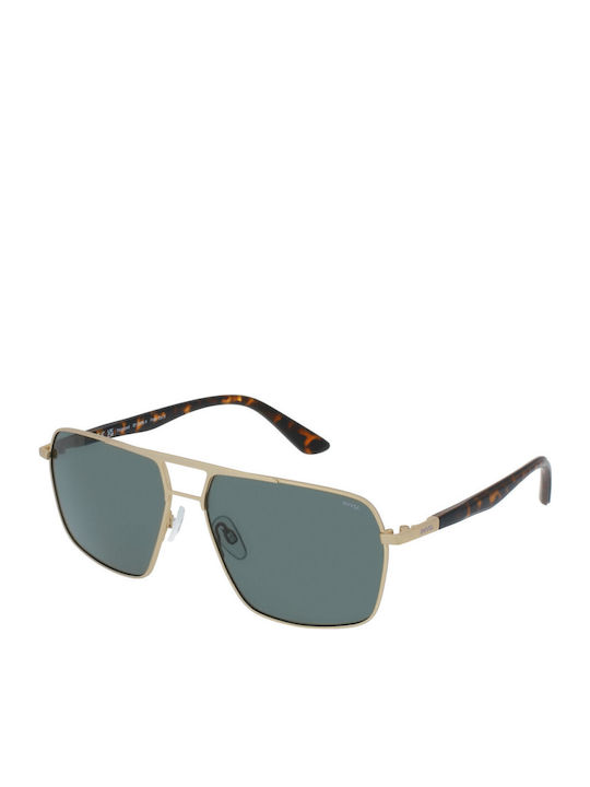 Invu Herren Sonnenbrille mit Gold Metall Gestel...