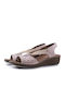 Women's Leather Platform Shoes Pink
