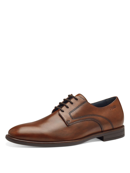 Tamaris Men's Leather Dress Shoes Tabac Brown