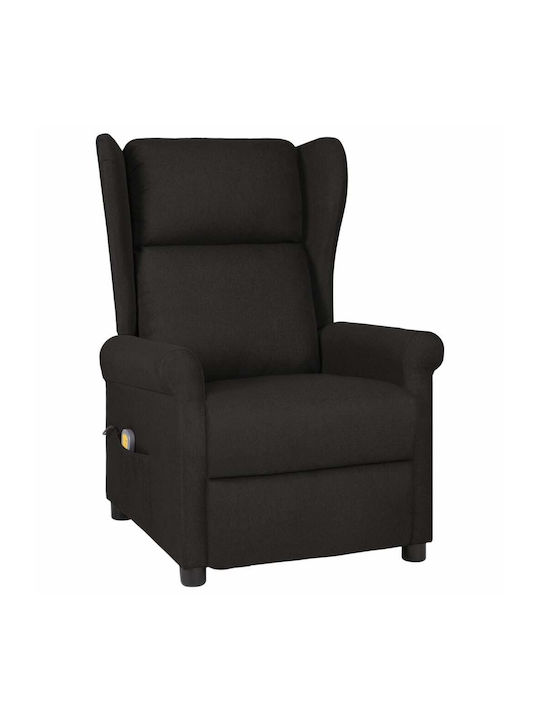 Relax Armchair Massage with Footstool Black 73x95x103cm