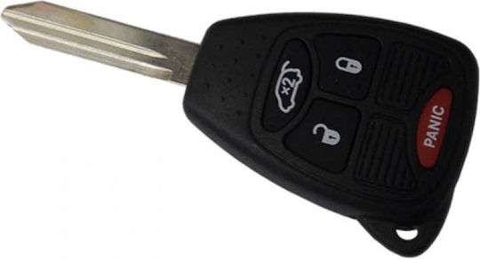 Carcasă cheie auto cu lamă cu 4 butoane pentru Chrysler