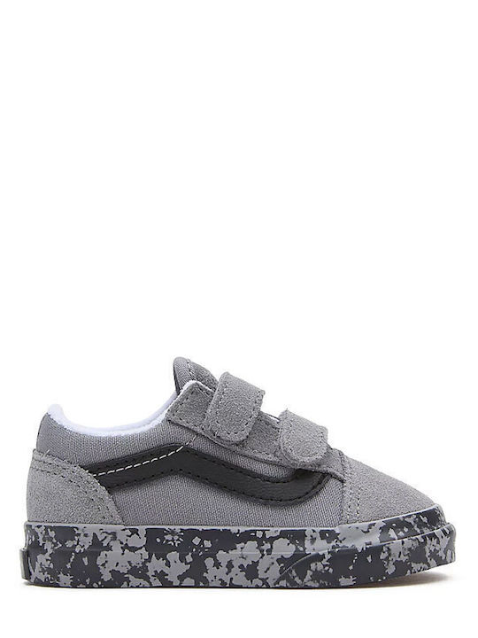 Vans Old Skool V Παιδικά Sneakers με Σκρατς Γκρι