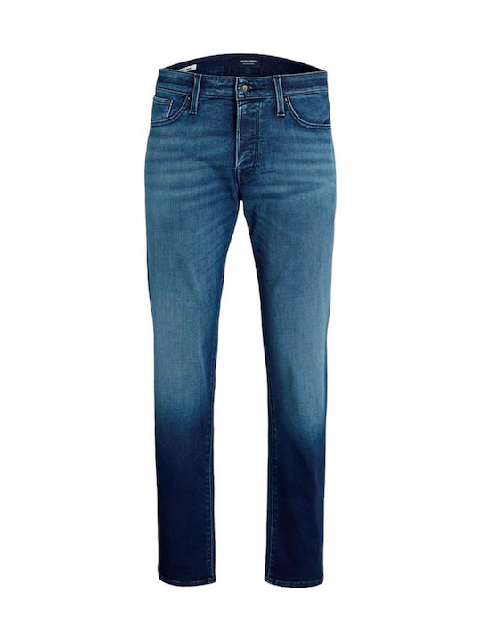 Jack & Jones Men's Slim Fit Straight Blue Jeans Pants