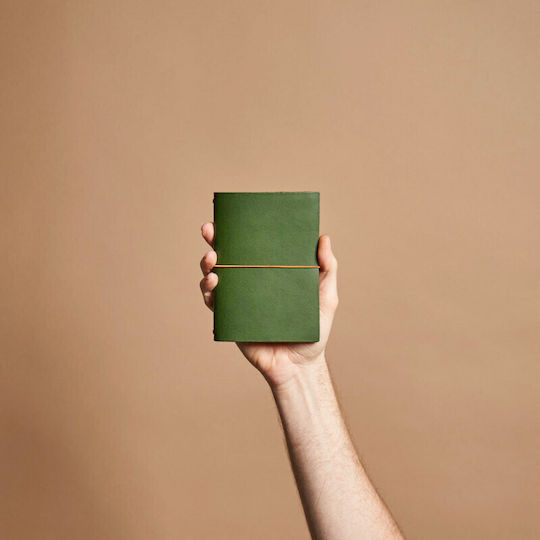 Paper Republic Grand Voyageur Pocket Notebook A5 with Blank Pages Green