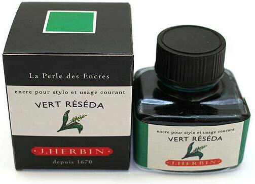 Jacques Herbin Replacement Ink for Pen is packaged in a beautiful bottle with a special position to hold the pen horizontally These bottles are called 30ml