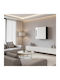 Kabinett Wand Kos/Haga Black/Lustrous White 50x30x50cm