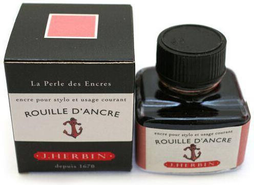 Jacques Herbin Replacement Ink for Pen is packaged in a beautiful bottle with a special position to hold the pen horizontally These bottles are called 30ml
