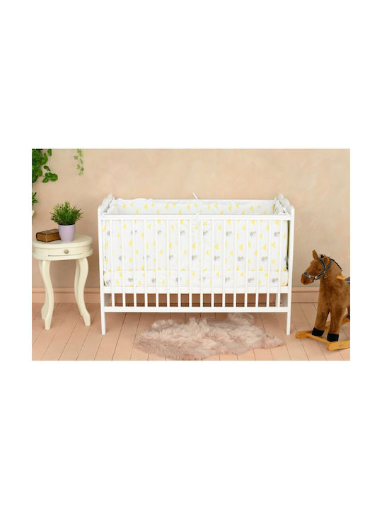 Qmini Cearșaf pentru bebeluși Pentru Patut Bumbac Alb 120x60buc