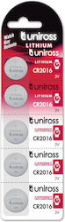 Uniross Μπαταρίες Λιθίου CR2016 3V 5τμχ