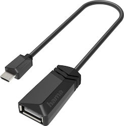 HAMA 00200308 micro USB Masculin în USB-A Feminin