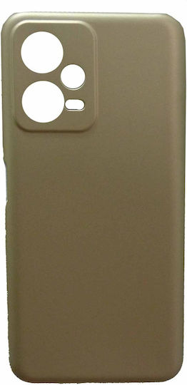 SiiPro Soft Umschlag Rückseite Metallisch 2mm Gold (Poco X5)