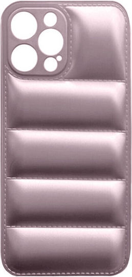 Puffer Back Cover Μεταλλικό Ροζ Χρυσό (iPhone 14 Pro Max)