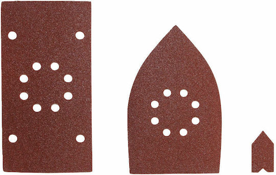Ryobi Delta Sanding Sheet K100 / K120 / K80 with 10 Holes Set 30pcs