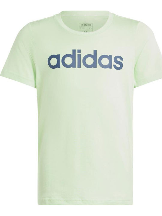 adidas Παιδικό T-shirt Πράσινο Essentials Linear