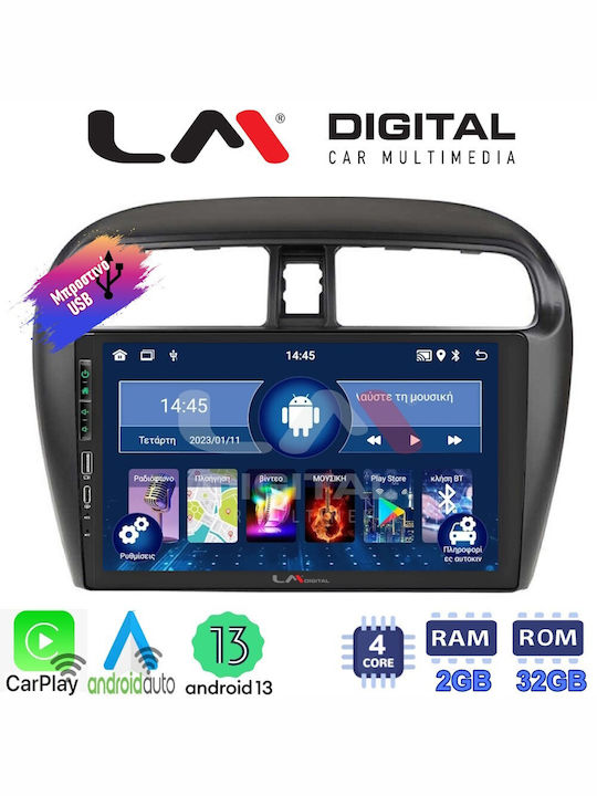 LM Digital Auto-Audiosysteme für Mitsubishi Space Star 2013 Bluetooth USB Eingebautes Wi-Fi GPS Apple CarPlay Android Auto