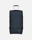 Eastpak Transit''r Large Travel Bag Fabric Jeanblue with 4 Wheels Height 83cm