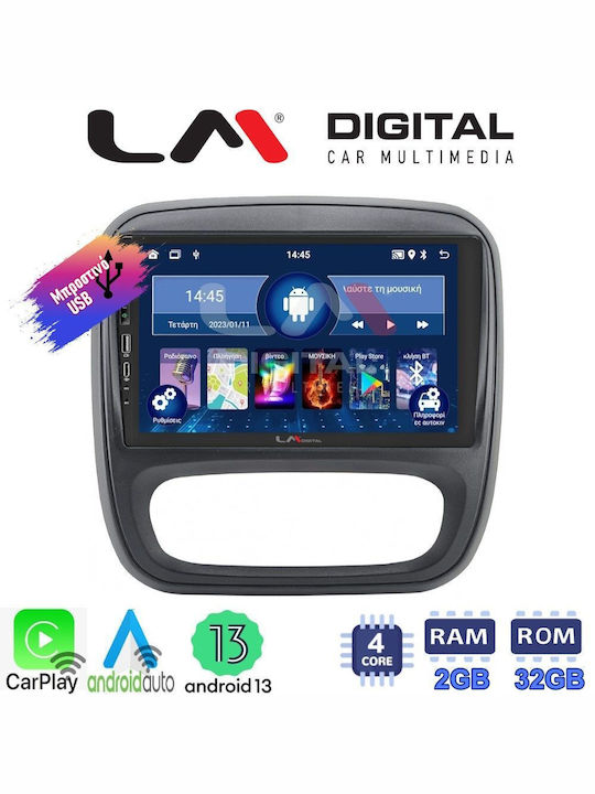 LM Digital Автомобилна Аудио Система За Opel Vivaro Fiat Talento Nissan NV300 2014-2020 Bluetooth USB Wi-Fi GPS Apple CarPlay Android Auto