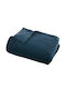 A-s Pătură Fleece pentru Canapea 130x180cm Aegean Blue