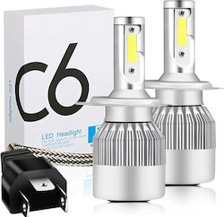 C6 Car Lamps H4 LED Cold White 2 Pieces