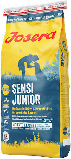 Josera Sensi Junior 12.5kg Ξηρά Τροφή Σκύλων χωρίς Σιτηρά & Γλουτένη με Πάπια, Σολομό, Ρύζι, Κρέας, Πουλερικά, Πατάτες και Τόνο