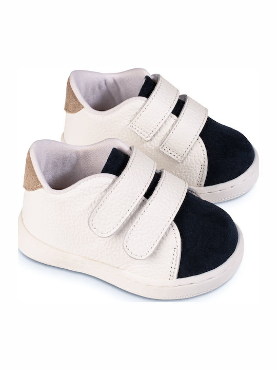 Babywalker Βαπτιστικά Δερμάτινα Sneakers Λευκό-...