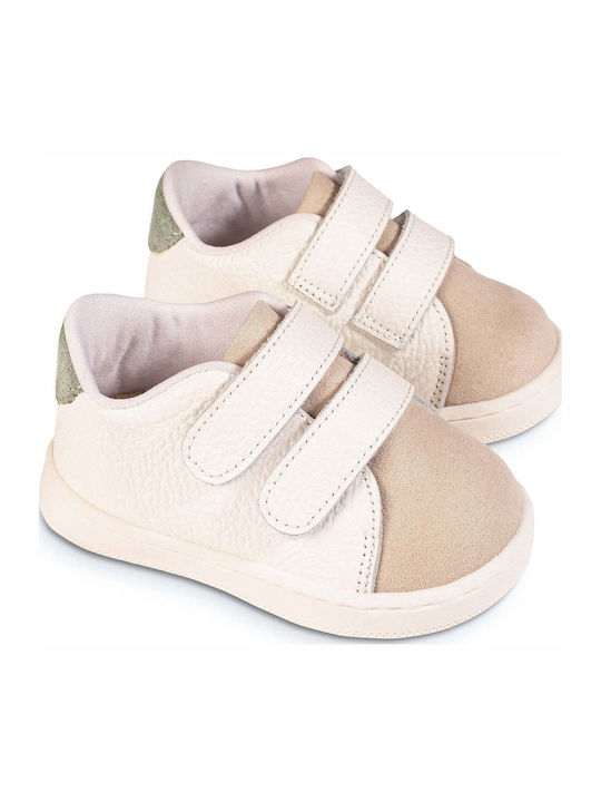 Babywalker Βαπτιστικά Δερμάτινα Sneakers Λευκό-...