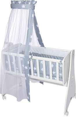 Lorelli Baby Cradle Bedding Set First Dreams 7pcs Blue Grey