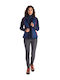 Sleeveless Winter Jacket Blue