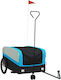 Vidaxl Bicycle Trailer Black Blue 45kg Iron