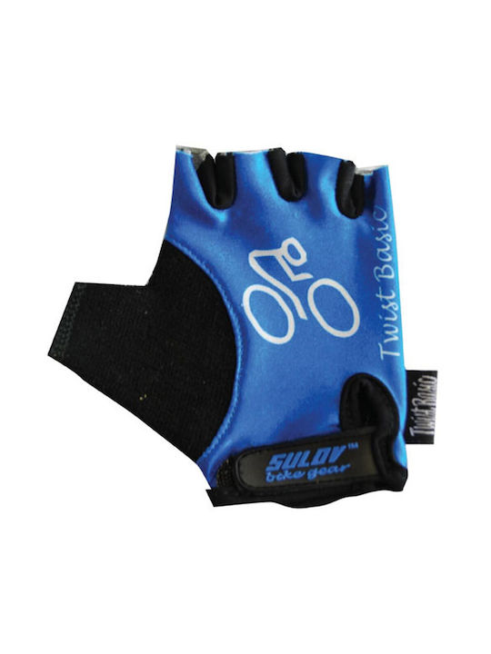 Sulov Kinder Fahrradhandschuhe mit Gel Blau