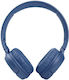 Elmocoei EV510AP Kabellose Bluetooth Am Ohr Kopfhörer Blau