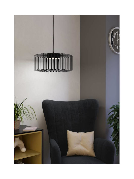 Eglo Κρεμαστό Φωτιστικό Μαύρο LED 45x110εκ.