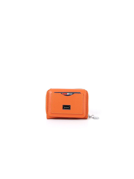 Silver & Polo Frauen Brieftasche Karten Orange