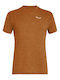 Salewa Men's Athletic T-shirt Short Sleeve Orange